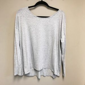 LULULEMON Long Sleeve, open back T-shirt. SZ 8